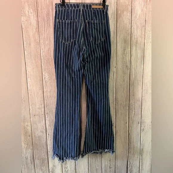 Cello Striped Flare Jeans - Picture 3 of 8